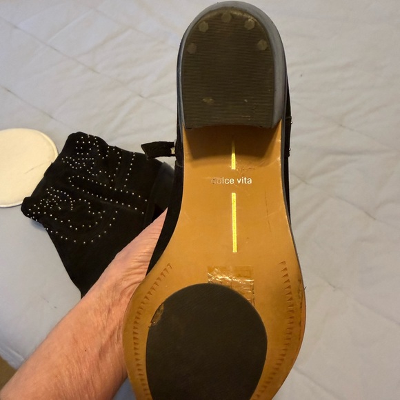 Dolce Vita Black Studded Ankle Booties - Picture 10 of 13